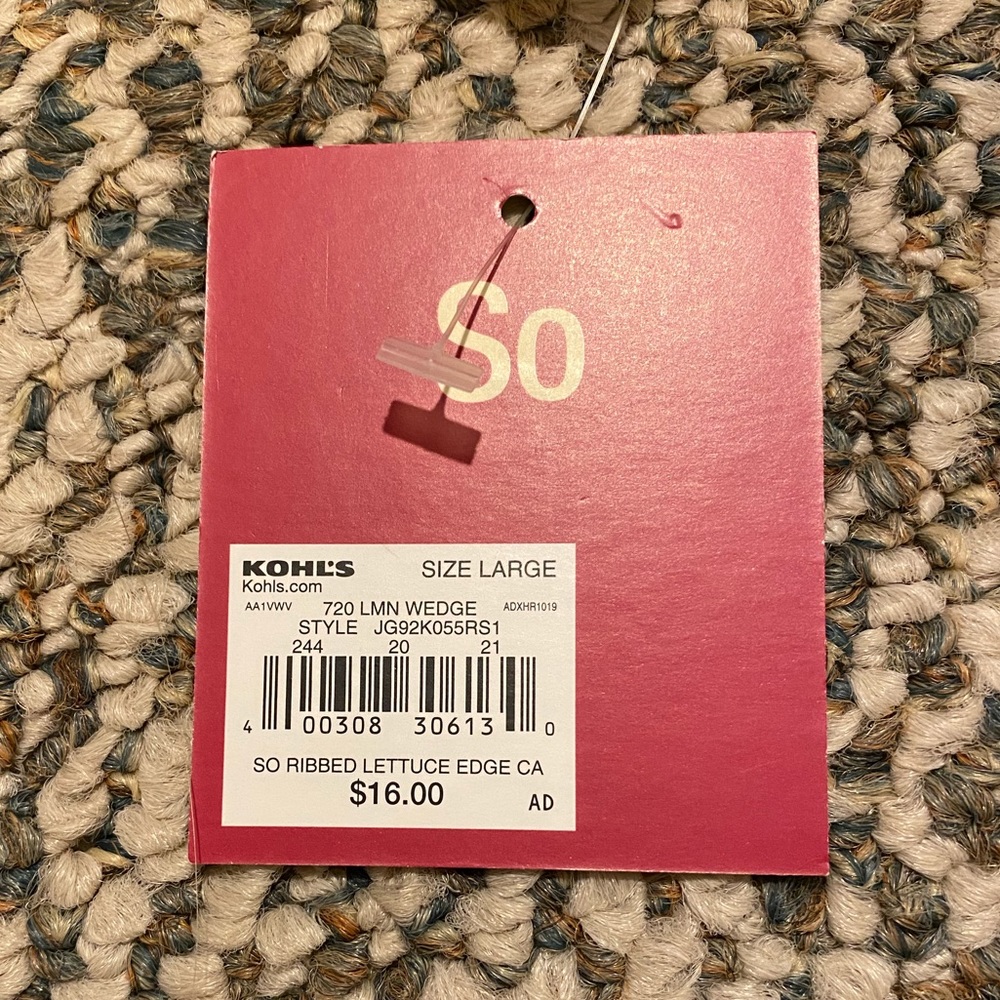 S.O. Yellow strap tank top with tags - Picture 3 of 3